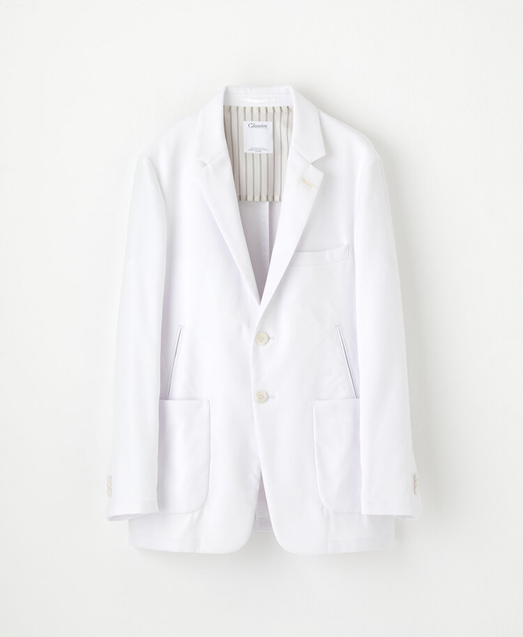 メンズ白衣:スーピマコットン100ジャケット | 白