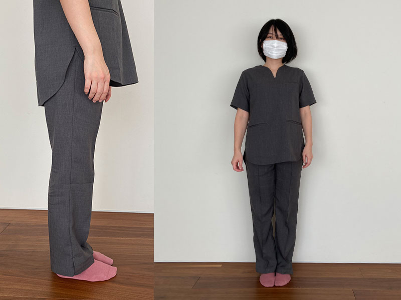 軽やかで洗練されたレディーススクラブTROを腎臓内科の医師が試着してみました【着用レビュー】