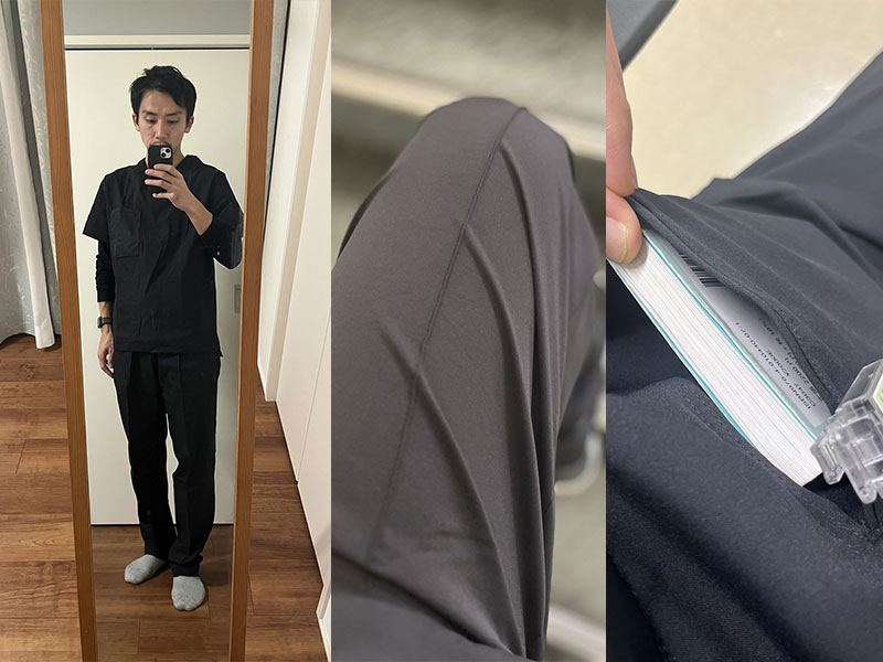 よく伸び動きにフィットするメンズスクラブMOVEを呼吸器内科の医師が試着してみました