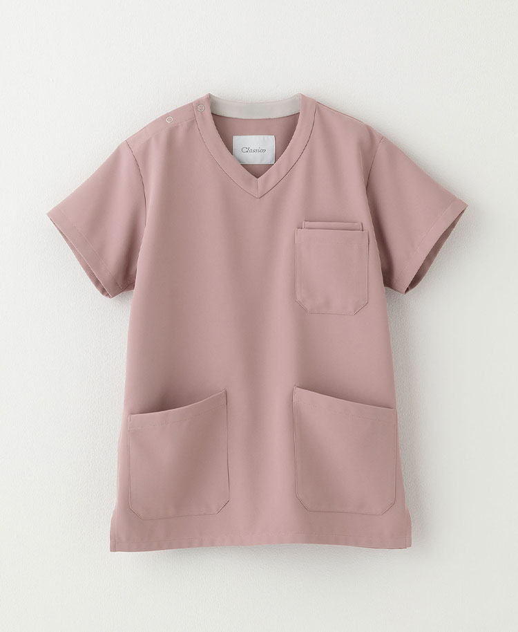 PACKスクラブトップス(男女兼用) ピンク