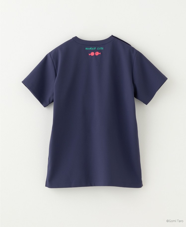 Scrub Canvas Club:きんぎょがにげたスクラブトップス(男女兼用)