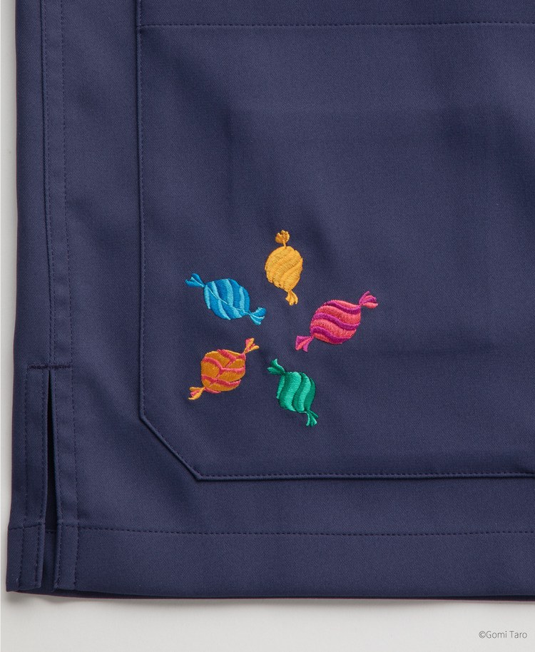 Scrub Canvas Club:きんぎょがにげたスクラブトップス(男女兼用)