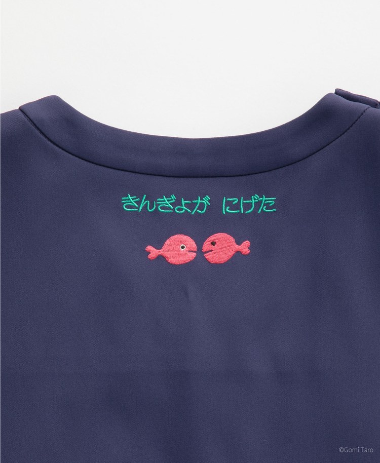 Scrub Canvas Club:きんぎょがにげたスクラブトップス(男女兼用)