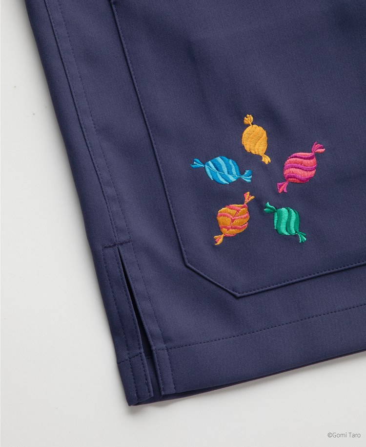 Scrub Canvas Club:きんぎょがにげたスクラブトップス(男女兼用)