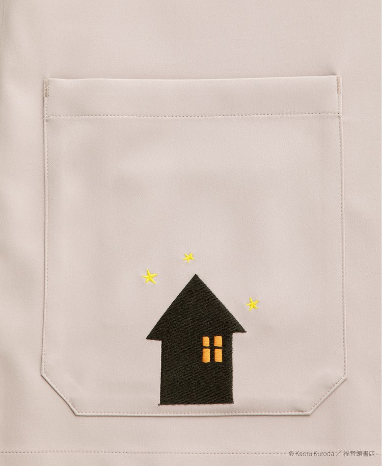 Scrub Canvas Club:ねないこだれだスクラブトップス(男女兼用)