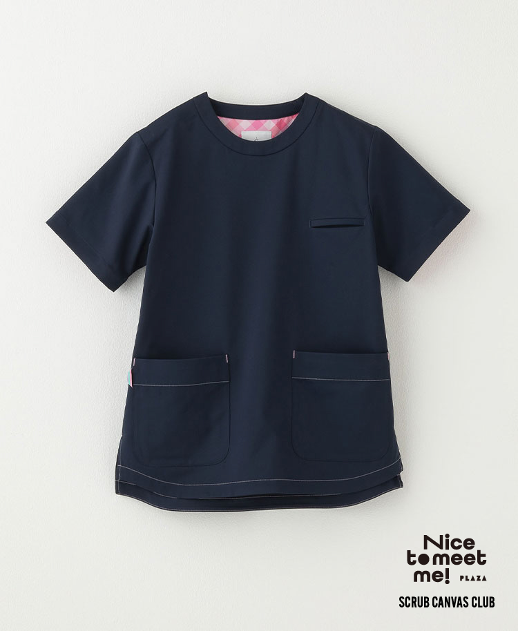 Scrub Canvas Club:Nice to meet me!スクラブトップス