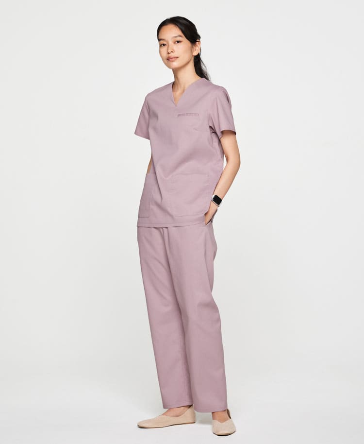 レディース:デオストレッチスクラブパンツ ピンク