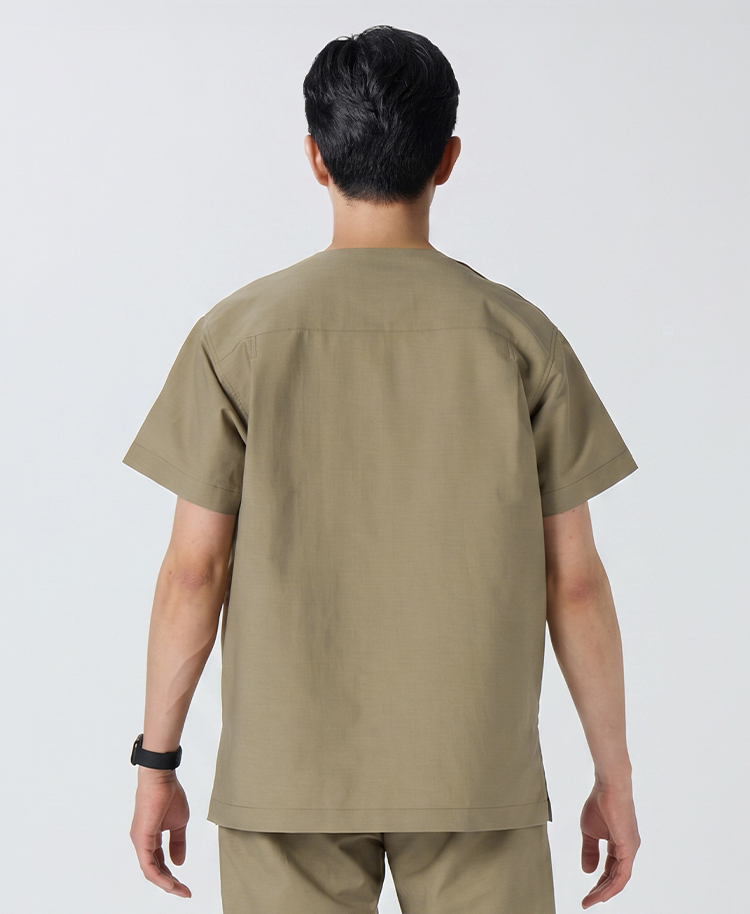 ユニセックス:スクラブトップス・AIR LINEN LIKE(男女兼用)