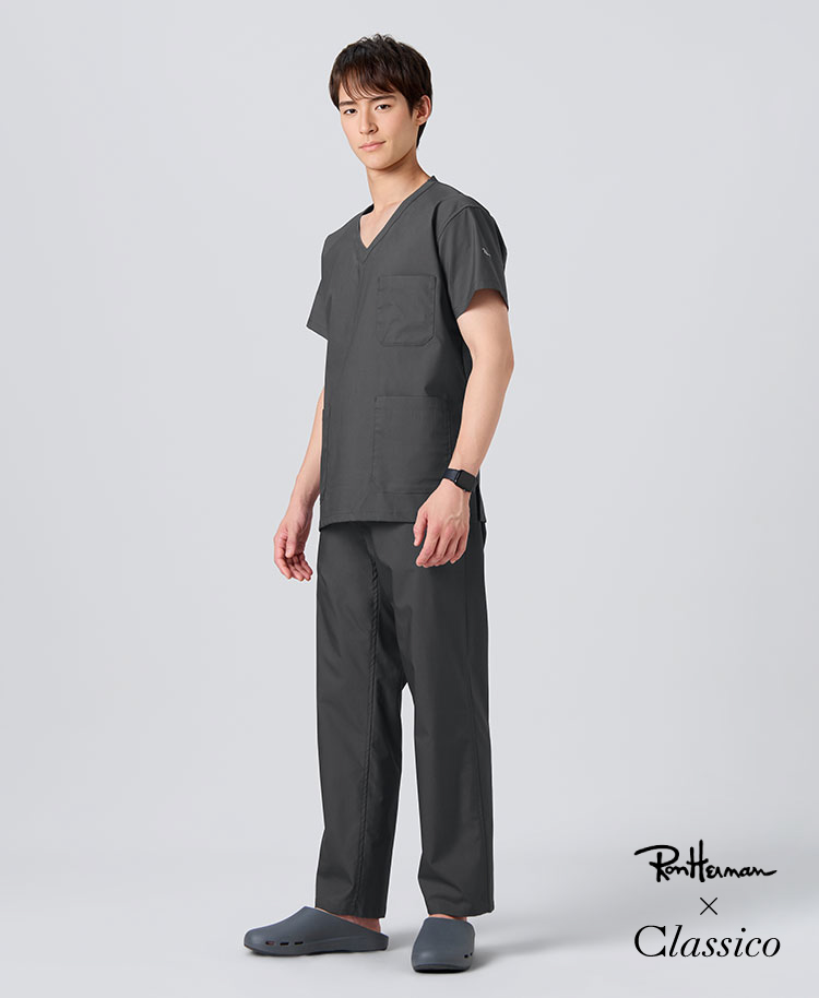 メンズ:Ron Herman スクラブパンツ チャコールグレー