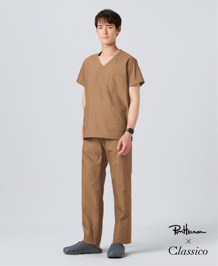メンズ:Ron Herman スクラブパンツ ベージュ