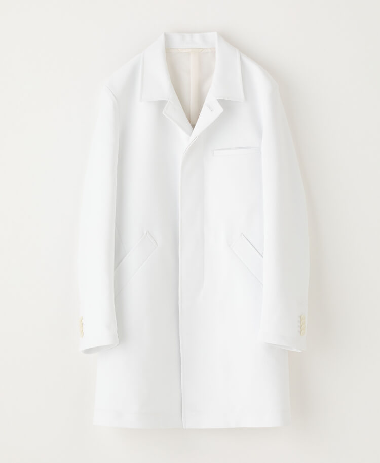 メンズ白衣:アーバンステンカラーコート | 白