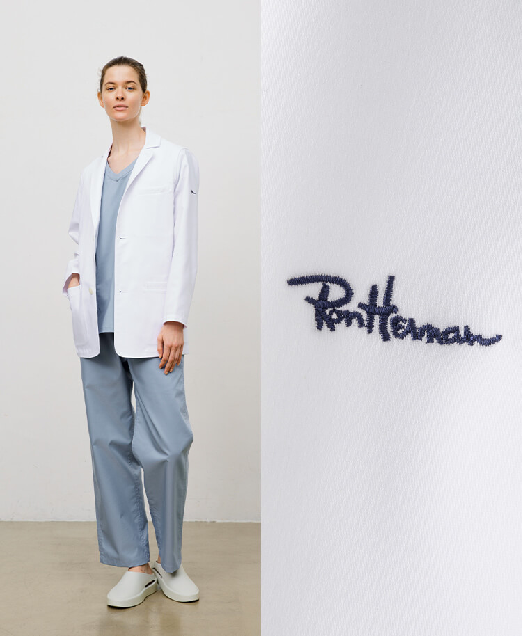 Ron Herman ジャケット(男女兼用白衣・2022年モデル・刺繍色 ゴールド、ネイビー) | 白