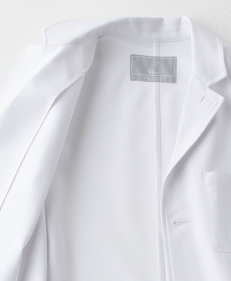 Ron Herman ショートコート(男女兼用白衣・2022年モデル・刺繍色 ゴールド、ネイビー、オフホワイト)