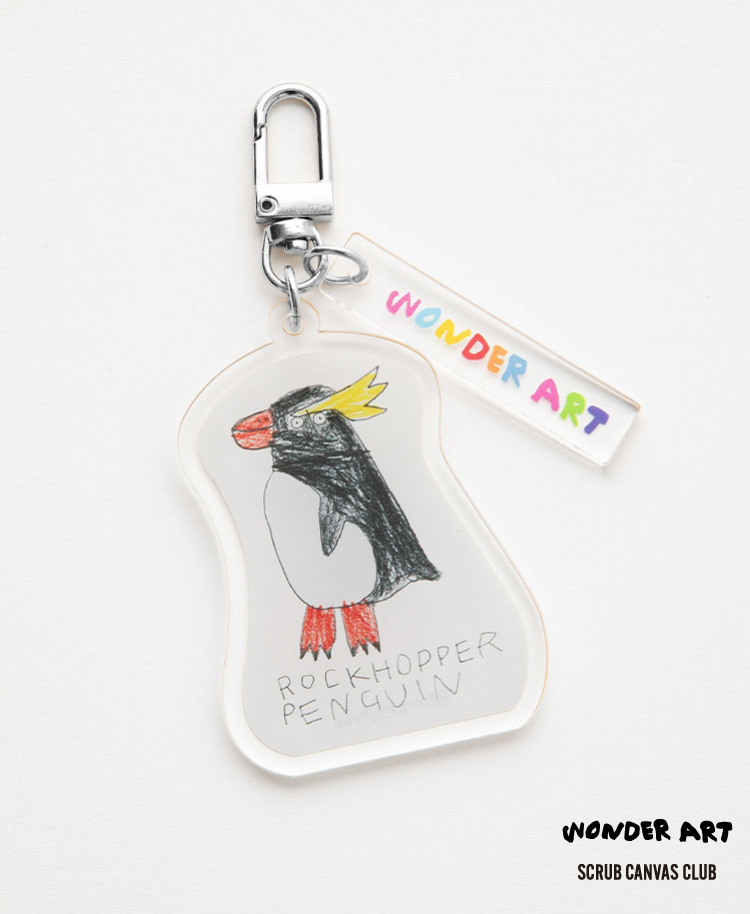 Scrub Canvas Club:WONDER ART 旭山動物園キーホルダー/