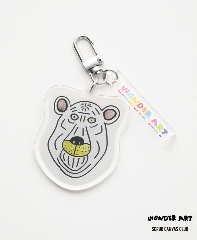 Scrub Canvas Club:WONDER ART 旭山動物園キーホルダー/
