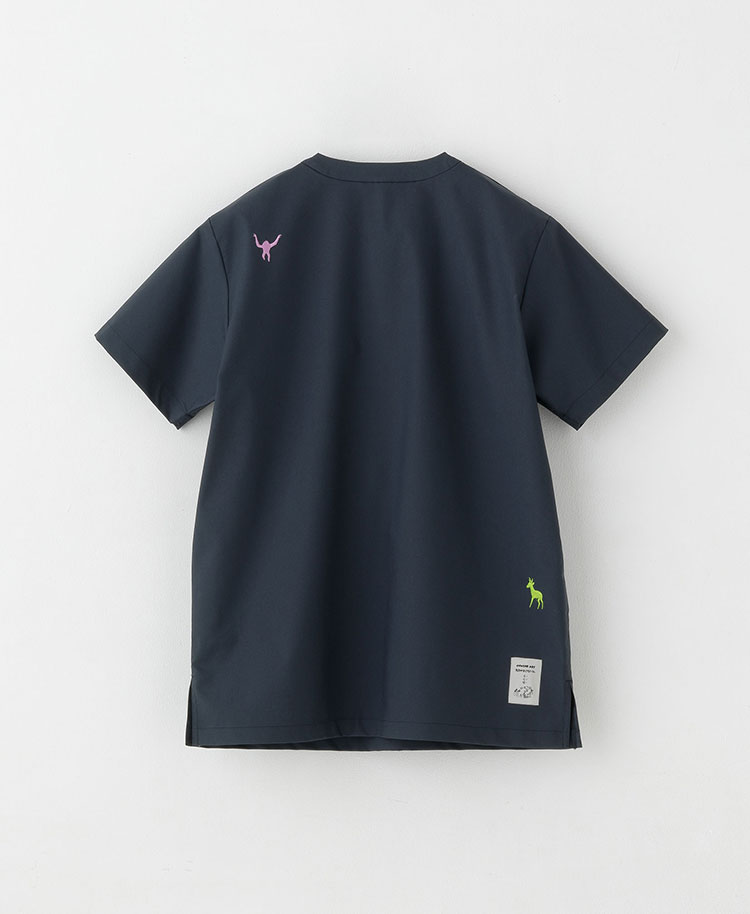 Scrub Canvas Club:WONDER ART 旭山動物園スクラブトップス(男女兼用)