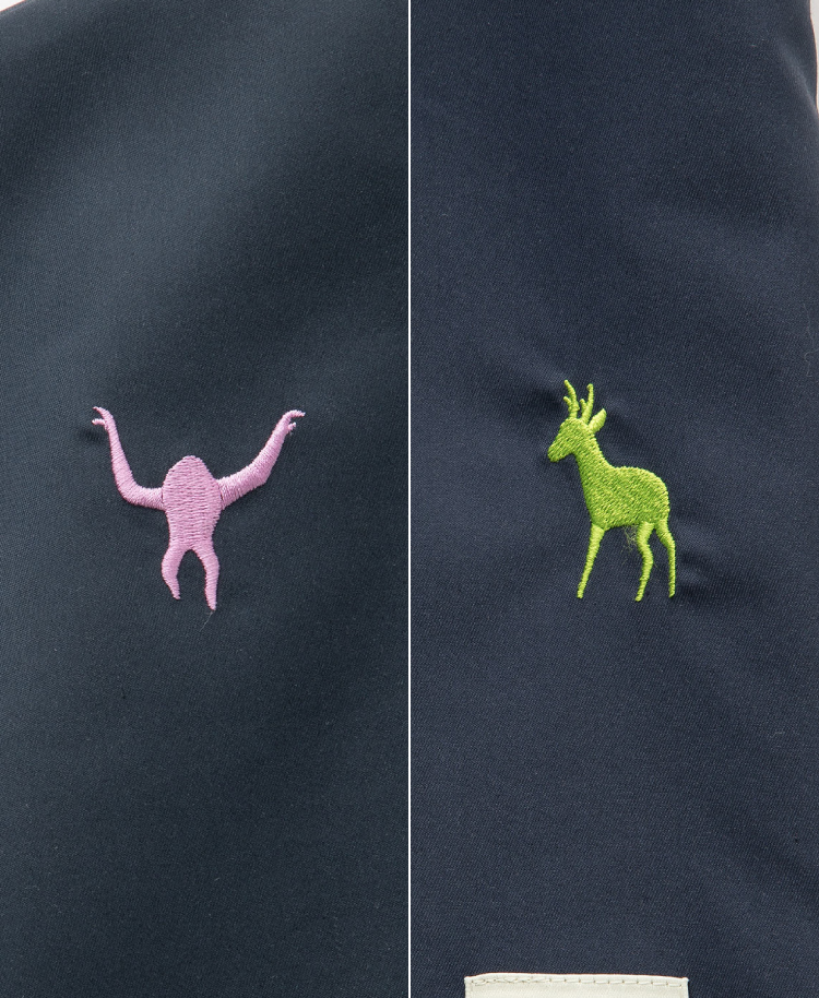 Scrub Canvas Club:WONDER ART 旭山動物園スクラブトップス(男女兼用)