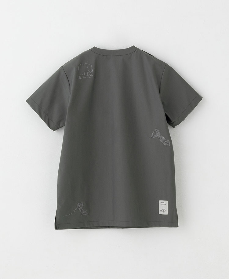 Scrub Canvas Club:WONDER ART 旭山動物園スクラブトップス(男女兼用)