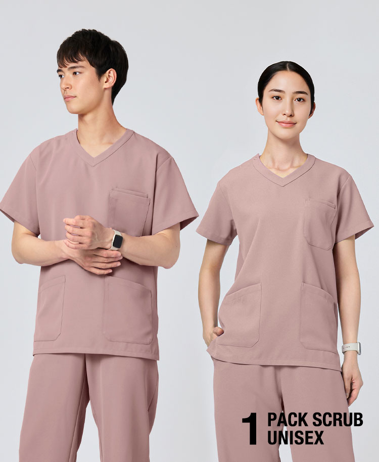 PACKスクラブトップス(男女兼用)