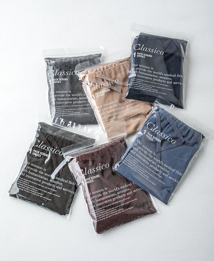 新品　クラシコ packスクラブパンツ 2着セット PACKスクラブパンツ(男女兼用) | おしゃれ白衣のクラシコ公式通販
