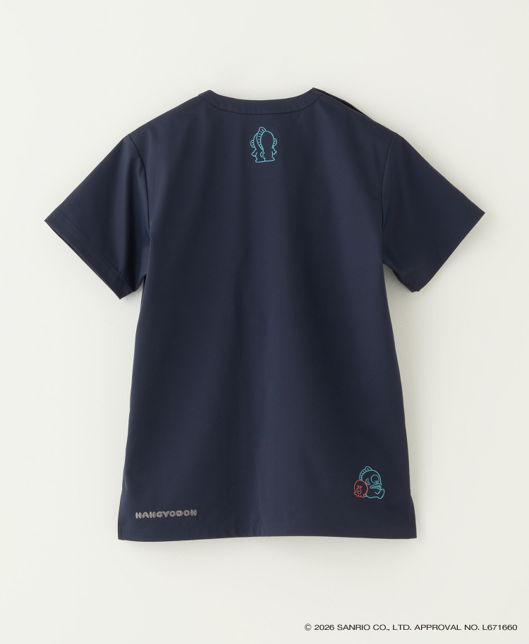 Scrub Canvas Club:Sanrioスクラブトップス(男女兼用)