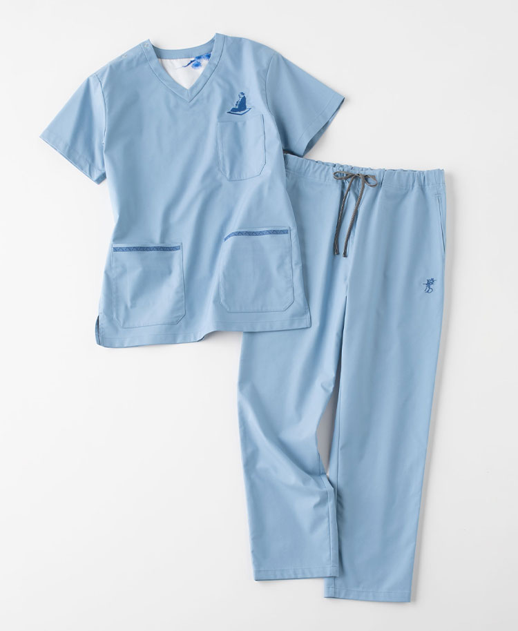 Scrub Canvas Club:上出長右衛門窯スクラブパンツ(男女兼用)