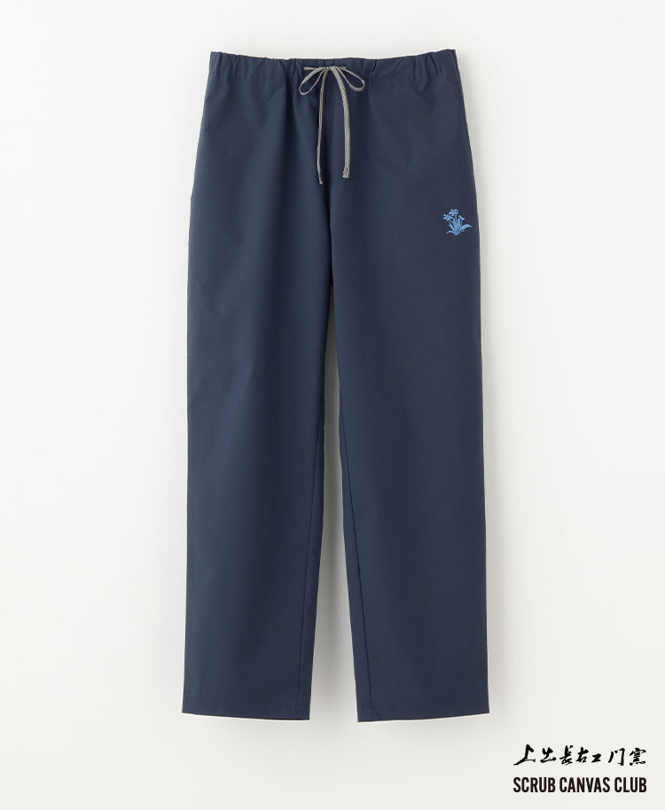 Scrub Canvas Club:上出長右衛門窯スクラブパンツ(男女兼用) ネイビー