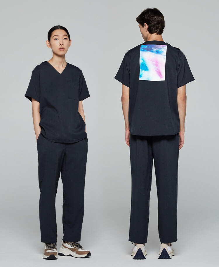 Scrub Canvas Club:Yoshinori Mizutaniスクラブパンツ(男女兼用)/