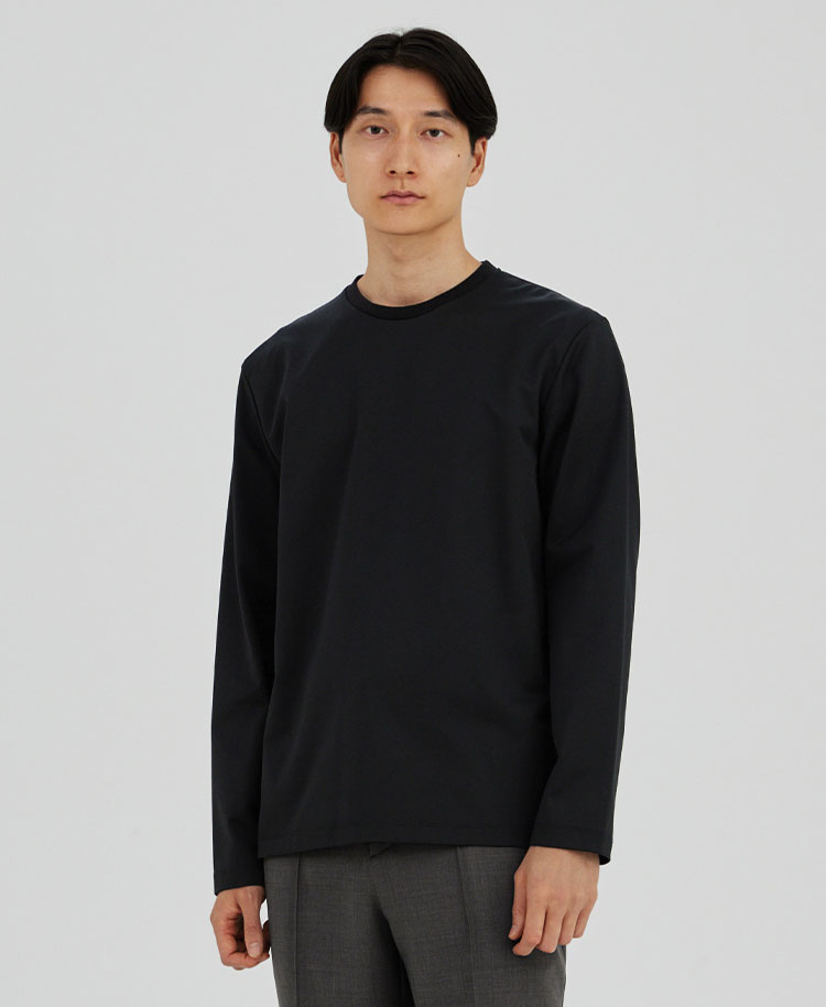 マイウェア:LUXE・Long Sleeve Tシャツ | ブラック