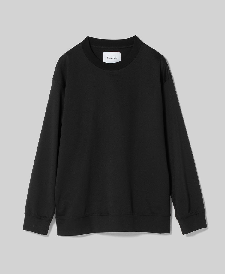 マイウェア:LUXE・Long Sleeveオーバーサイズ Tシャツ ブラック