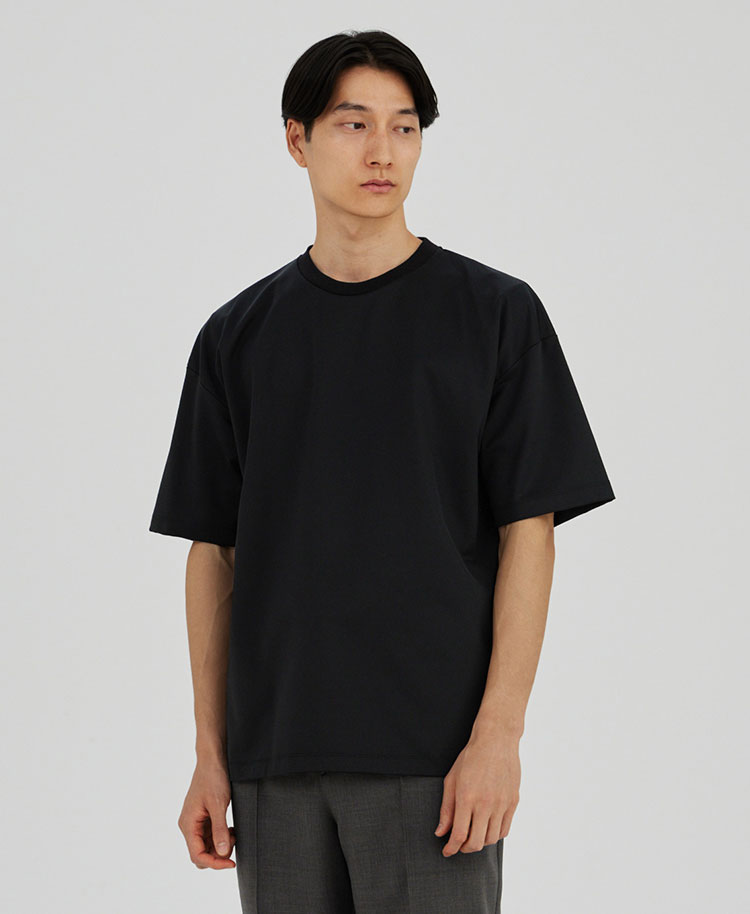 マイウェア:LUXE・Short Sleeveオーバーサイズ Tシャツ ブラック