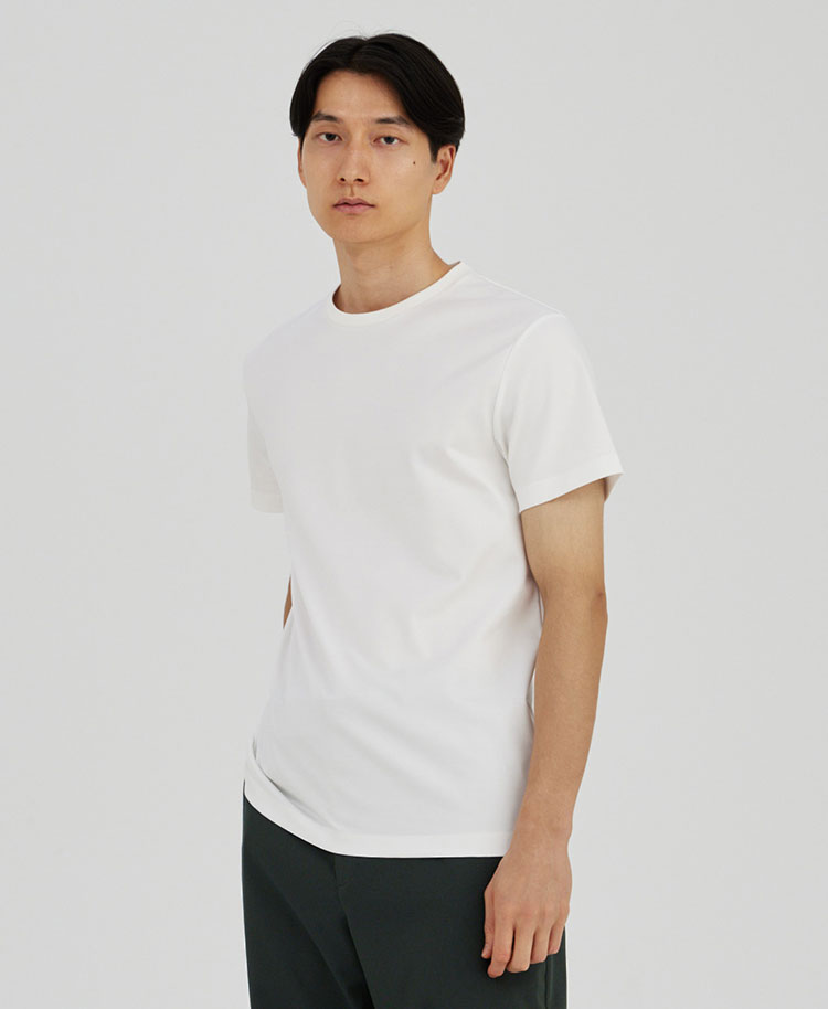 マイウェア:LUXE・Short Sleeve Tシャツ ホワイト
