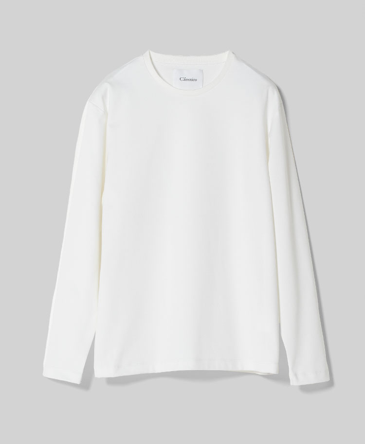 マイウェア:LUXE・Long Sleeve Tシャツ ホワイト