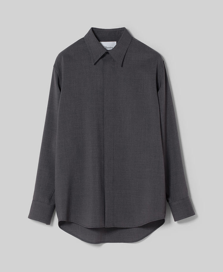 マイウェア:TRO・Long Sleeveシャツ | チャコールグレー
