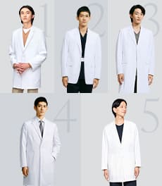 【メンズ編】自分好みの白衣はどれ?定番5シリーズの選び方ガイド