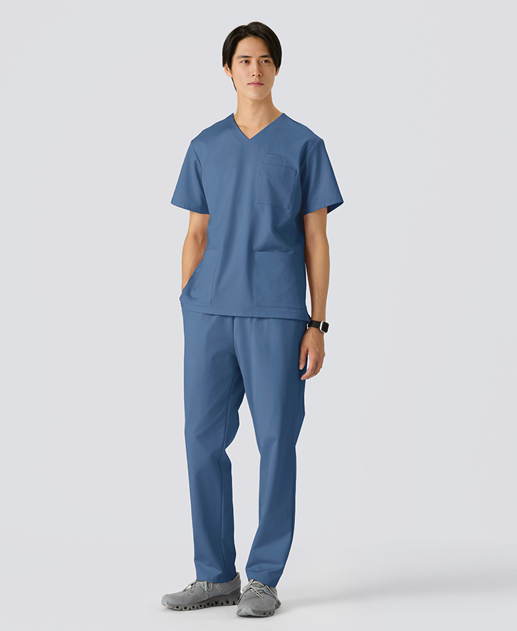 メンズ:ジャージースクラブパンツ・LUXE スレートブルー