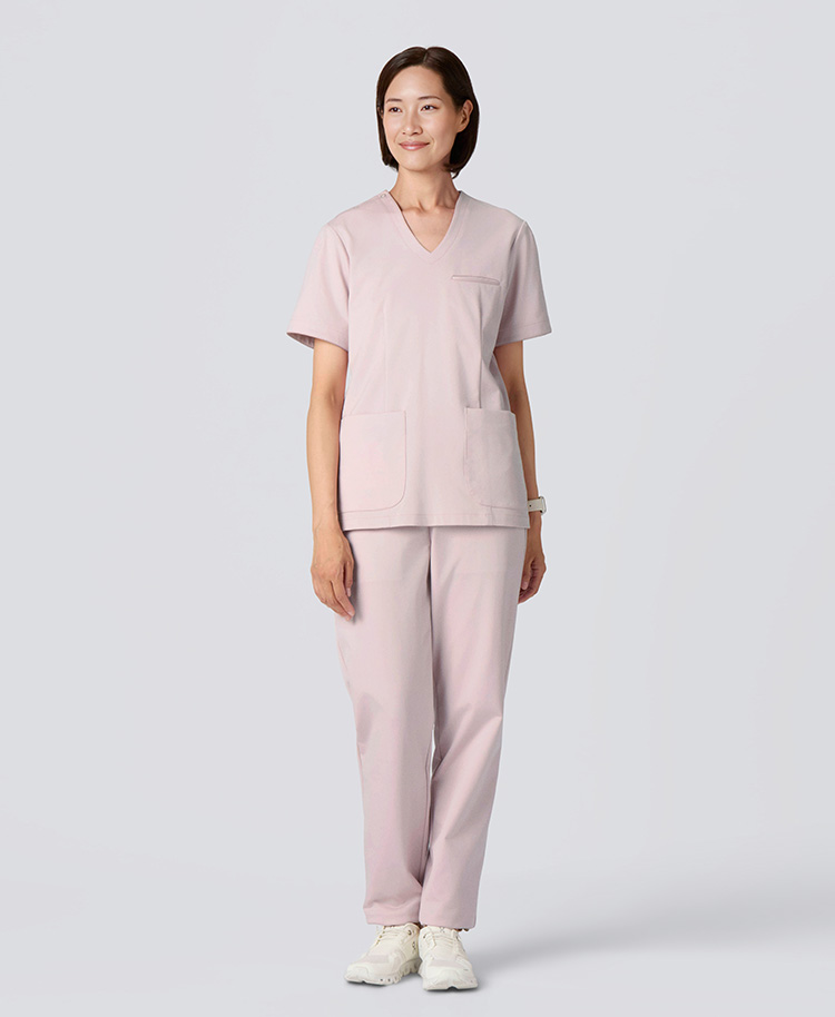 レディース:ジャージースクラブパンツ・LUXE ペールピンク