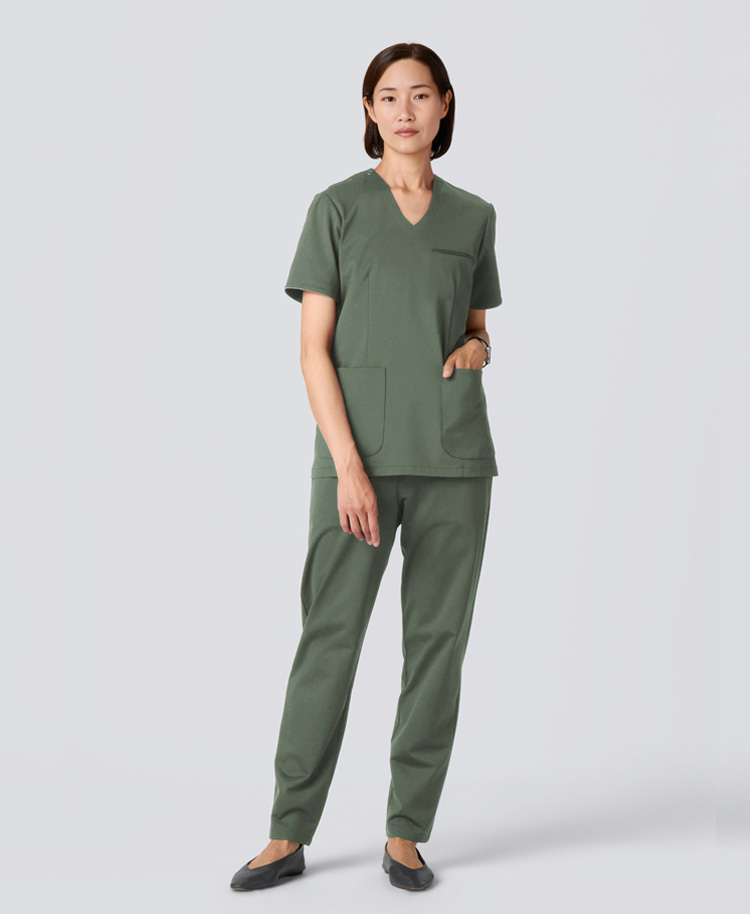 レディース:ジャージースクラブパンツ・LUXE カーキ