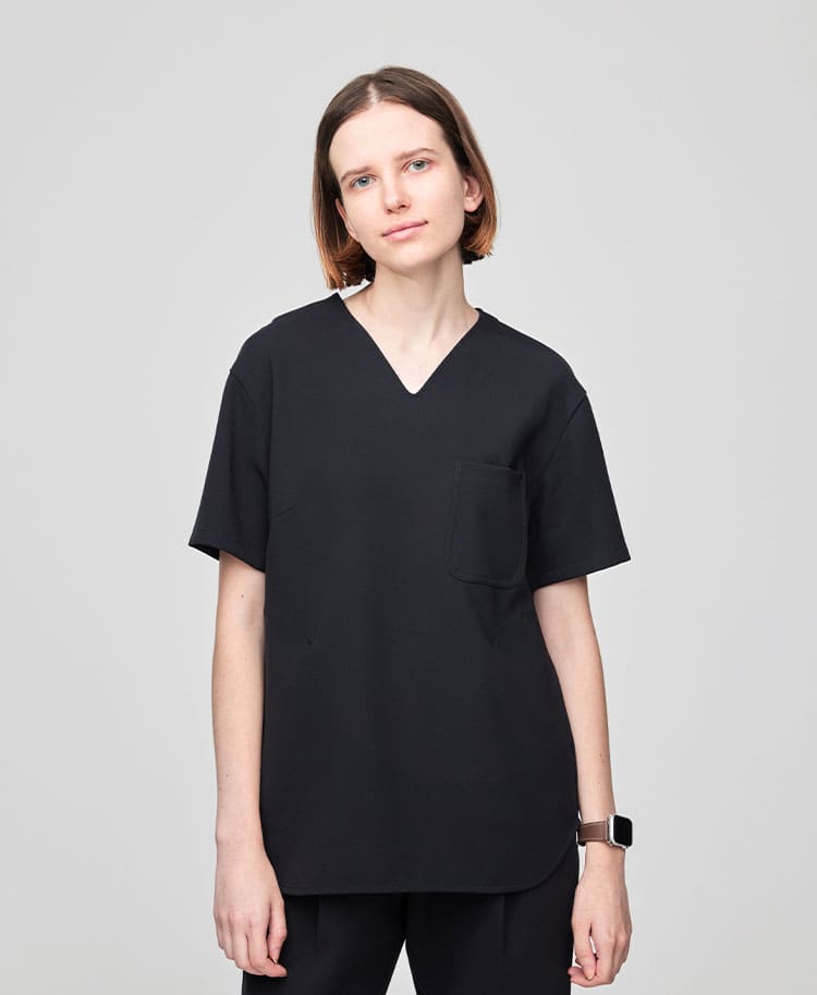 レディース:スクラブトップス・ダブルクロス