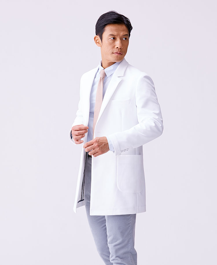 メンズ白衣:アーバンショートコート(2017年モデル)