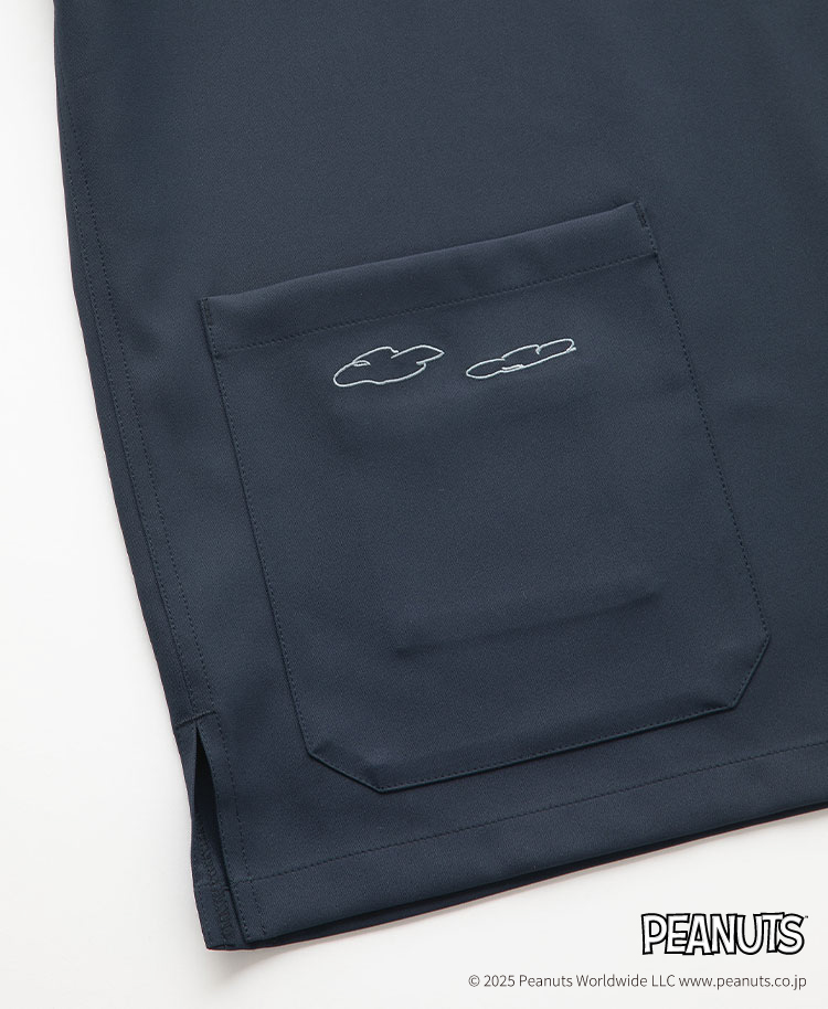 Scrub Canvas Club:PEANUTSスクラブトップス(男女兼用)