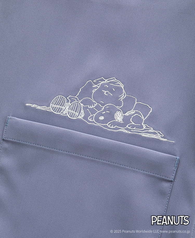 Scrub Canvas Club:PEANUTSスクラブトップス(男女兼用)