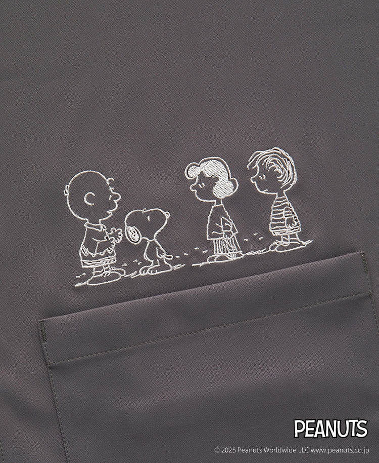 Scrub Canvas Club:PEANUTSスクラブトップス(男女兼用)