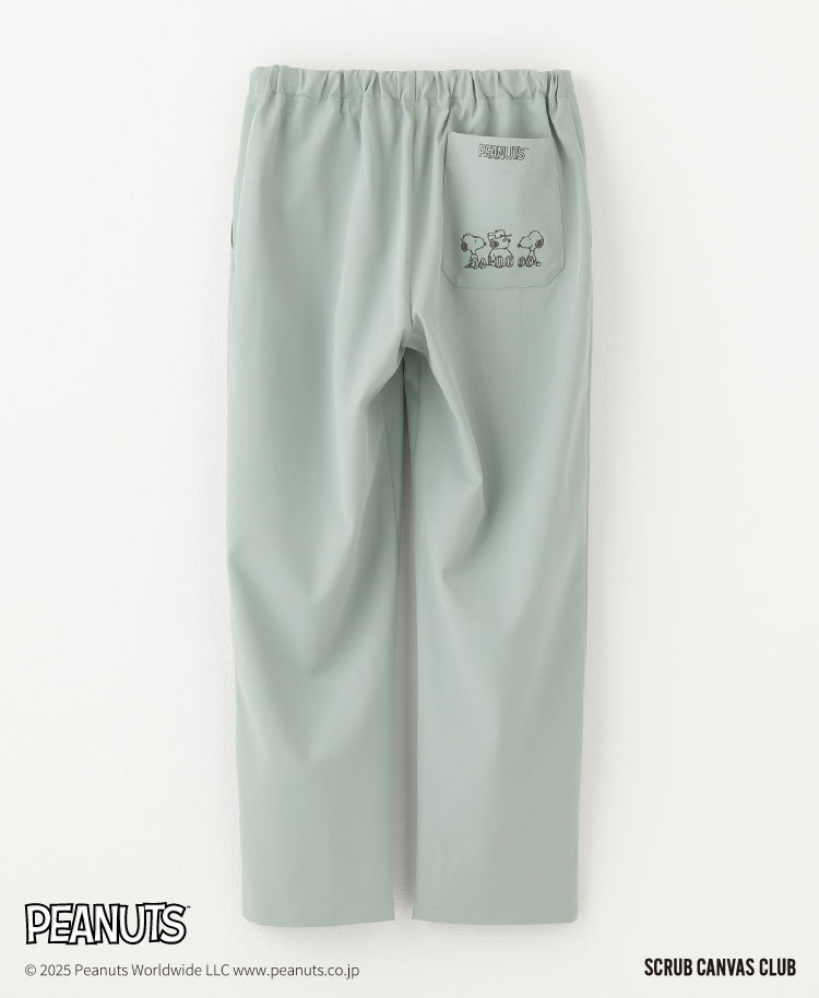 Scrub Canvas Club:PEANUTSスクラブパンツ(男女兼用)/