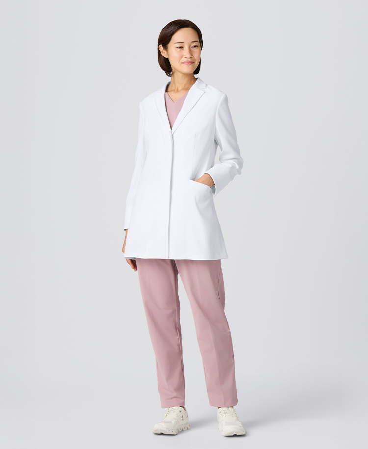 レディース白衣:ライトショートコート