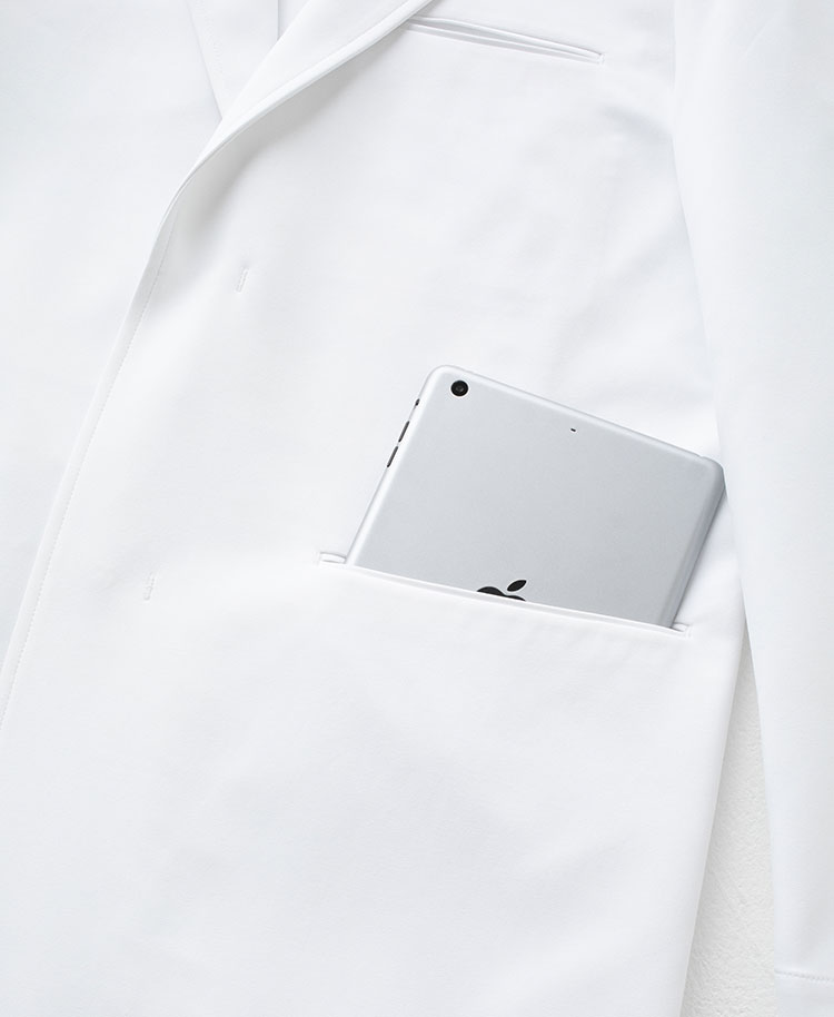 スマートデバイスコート(男女兼用白衣) | おしゃれ白衣のクラシコ公式通販