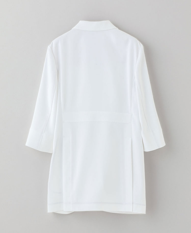 レディース白衣:ライトダブルベントショートコート