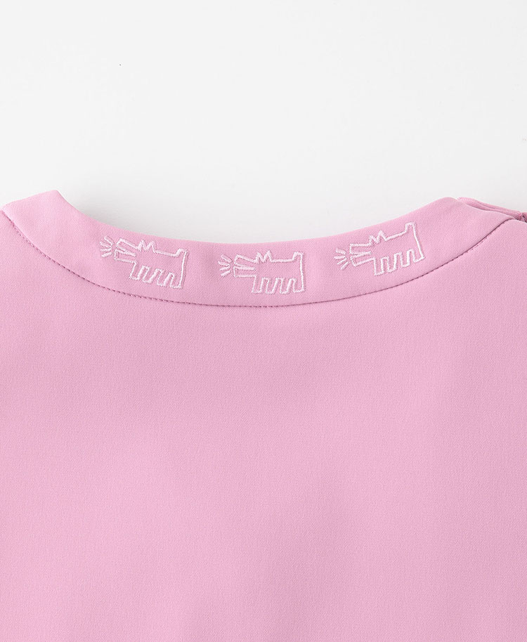 Scrub Canvas Club:Keith Haringスクラブトップス(男女兼用)