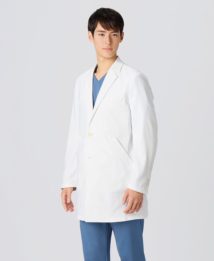 メンズ白衣:ライトショートコート(2022年モデル)/