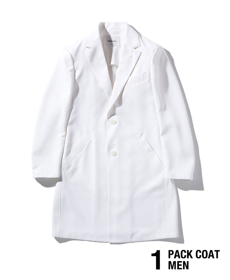 メンズ白衣:PACKテーラードコート/